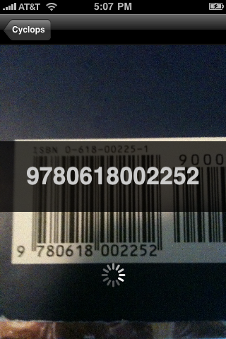 Cyclops is a free barcode scanner 